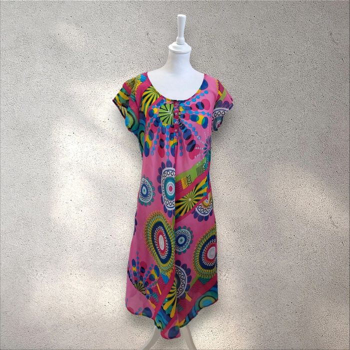 Robe fluide asymétrique Robe de plage beachdress coton 40