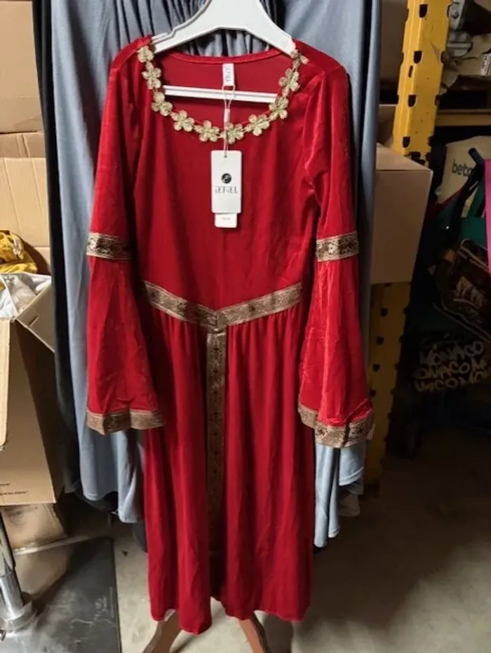 robe médiévale enfant 10 ans 134/140 cm