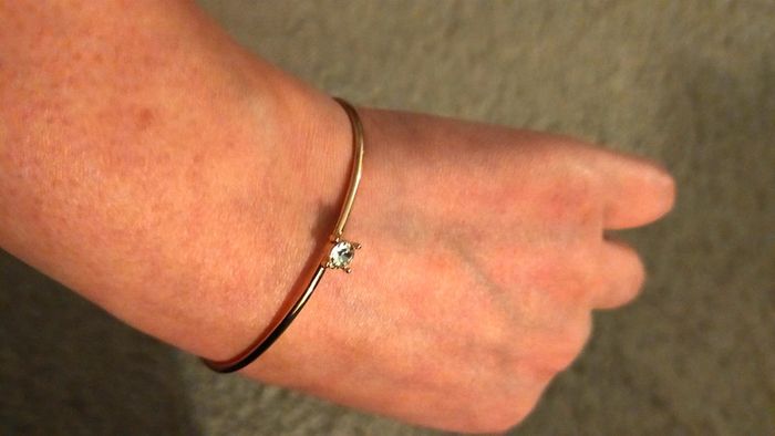 Bracelet doré avec cristal, femme - photo numéro 10