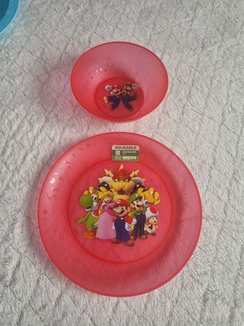 Assiette et bol mario
