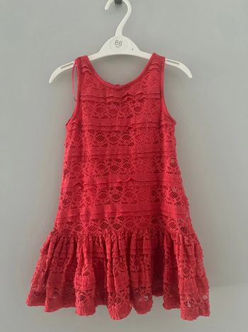 Robe « dentelle » rose foncé taille 3 ans