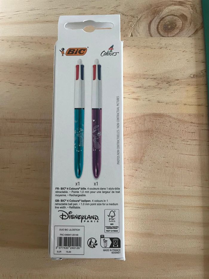 Duo Stylos BIC 4 Couleurs Disney Parks - Édition Limitée ! - photo numéro 2