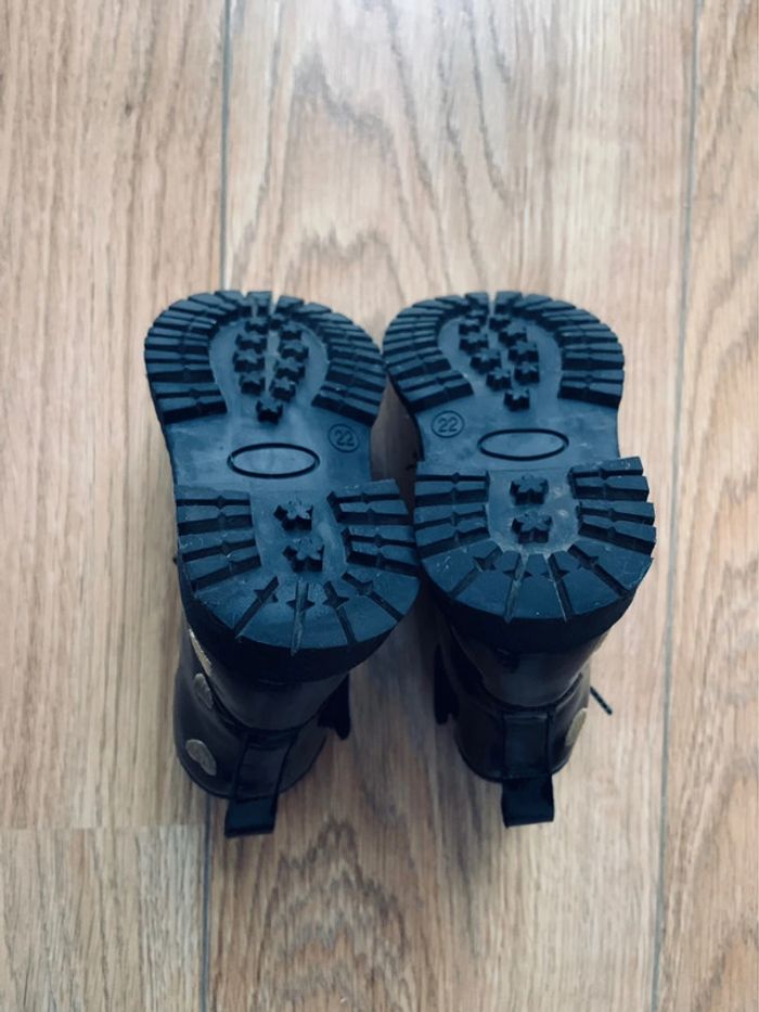 Bottines rangers vernis noir Nini & Girls 22 - photo numéro 8