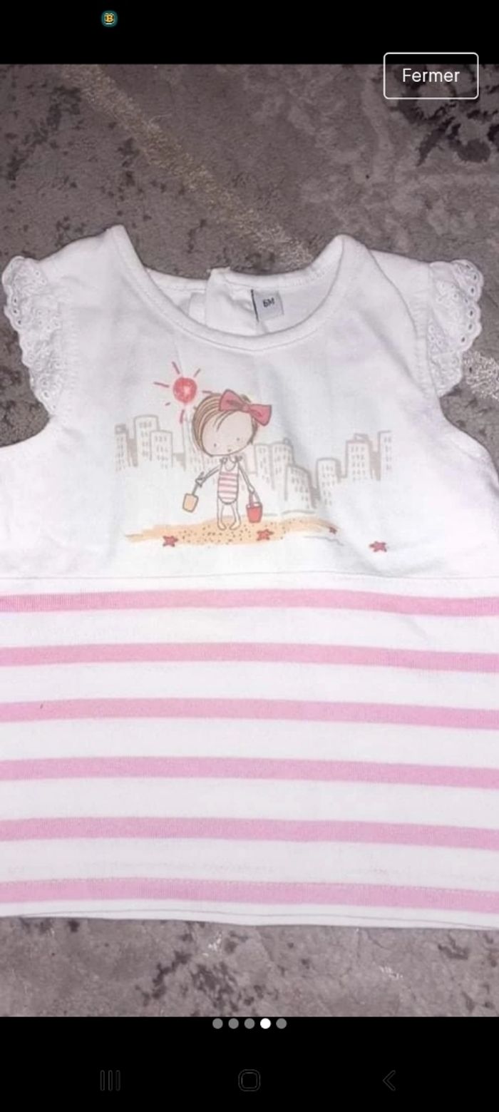 3 jolie tee-shirt bébé fille - photo numéro 3
