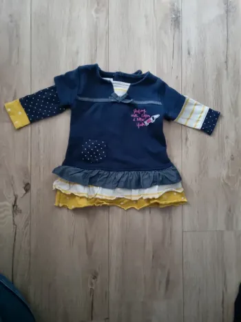 Ensemble robe et t-shirt manche longue 6 mois
