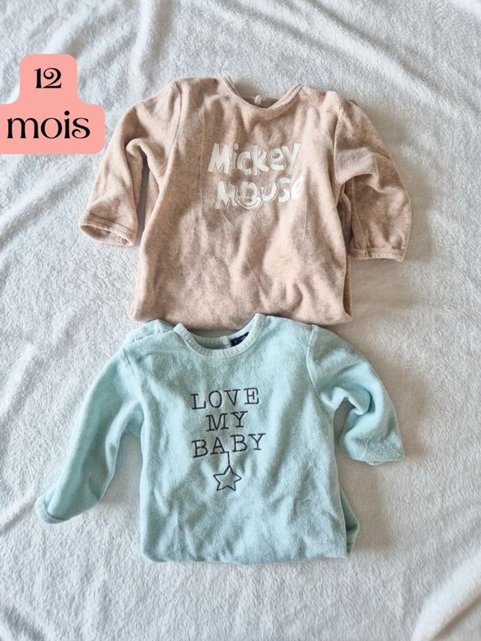 Lot 2 pyjamas 12 mois