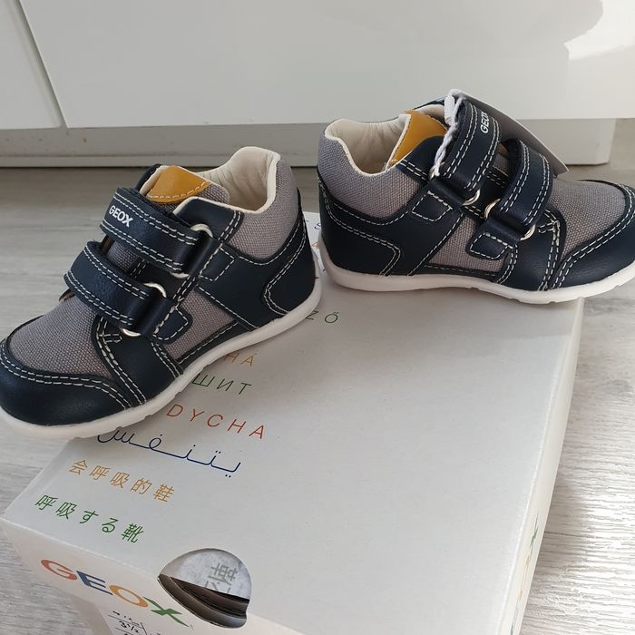 Geox- Sneakers Elthan garçon bleu/gris T20 - photo numéro 4
