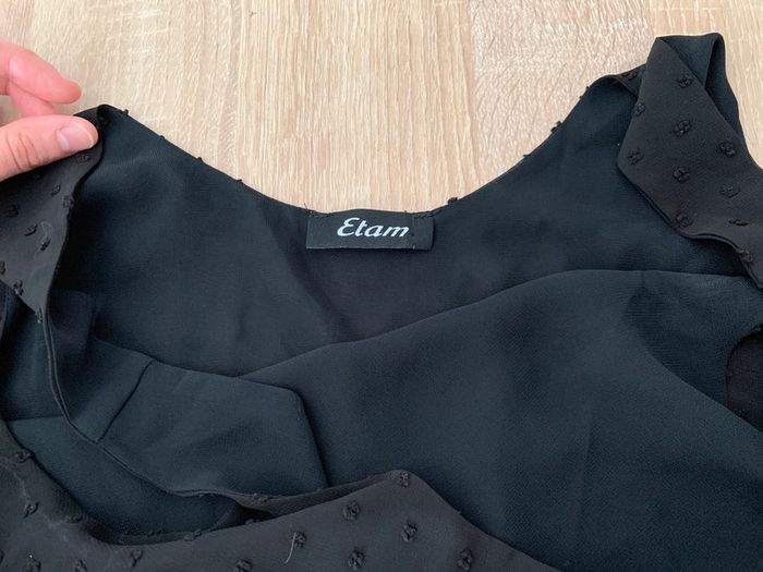 Crop top fluide noir - photo numéro 3
