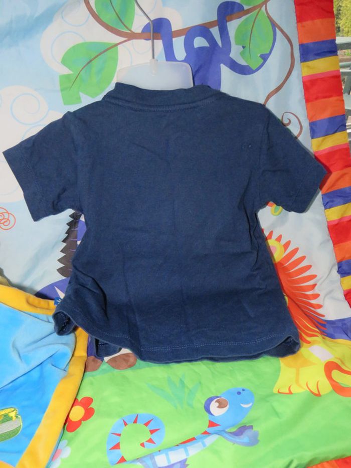 T-shirt manche courte 12 mois, adidas, bleu, garçon, superstar - photo numéro 4
