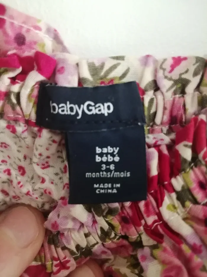 Débardeur à volant baby gap liberty rose - photo numéro 6