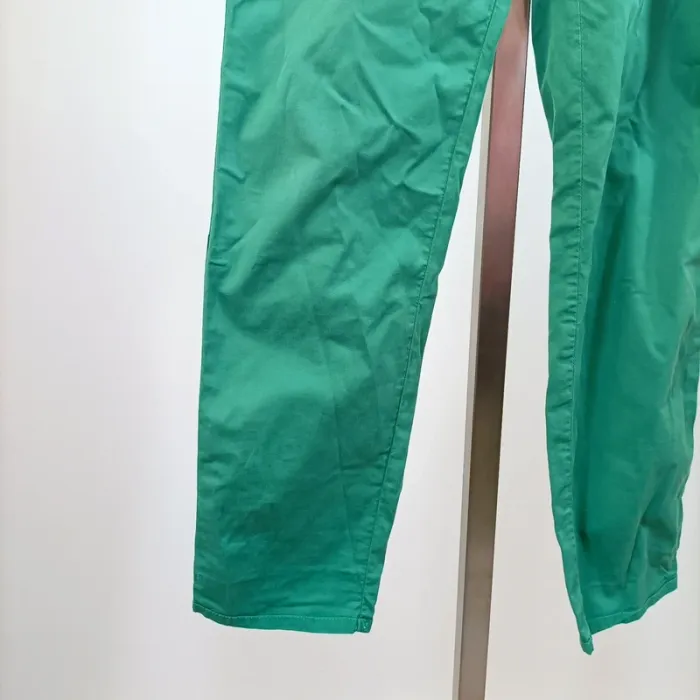 Pantalon droit vert en toile femme Taille 36 Carol - photo numéro 6