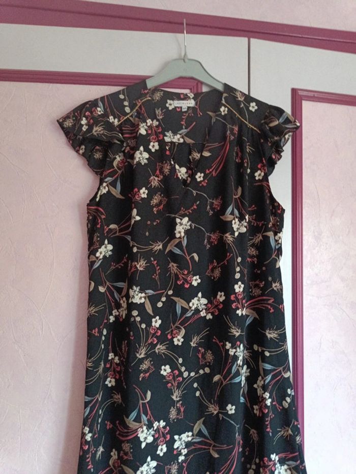 Robe noire imprimée Lady Blush T.44 - photo numéro 4