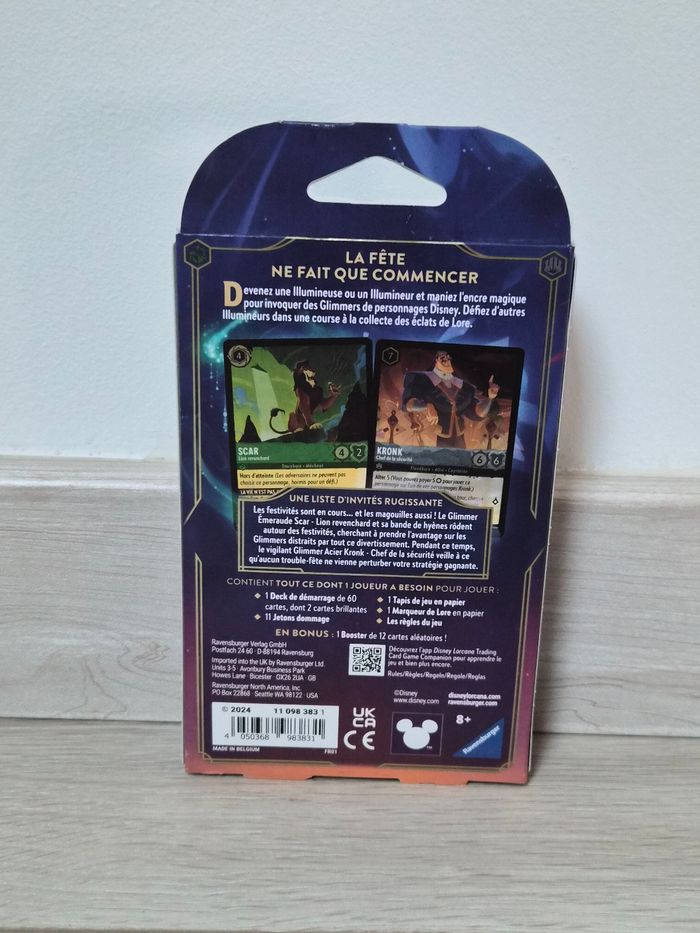 Deck de démarrage Disney Lorcana Ciel scintillant émeraude acier neuf - photo numéro 2