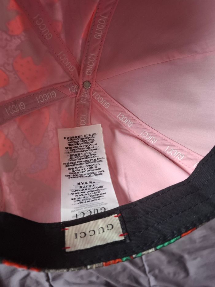 Casquette gucci fraise - photo numéro 7
