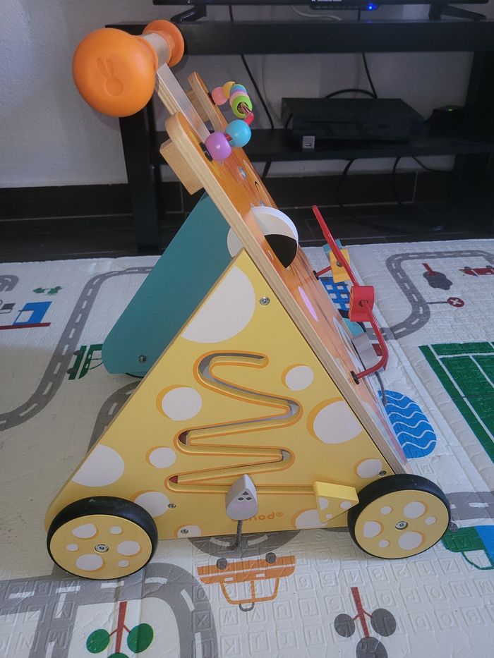 Chariot Multi-Activités Chat (bois) - photo numéro 3