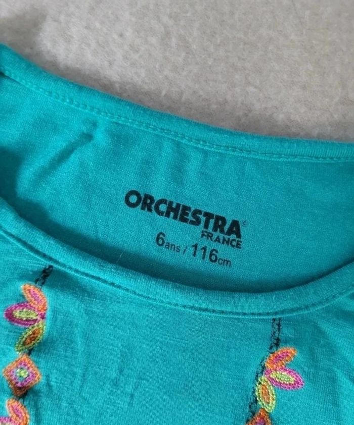 tunique manches courtes orchestra 6 ans 116 cm - photo numéro 4