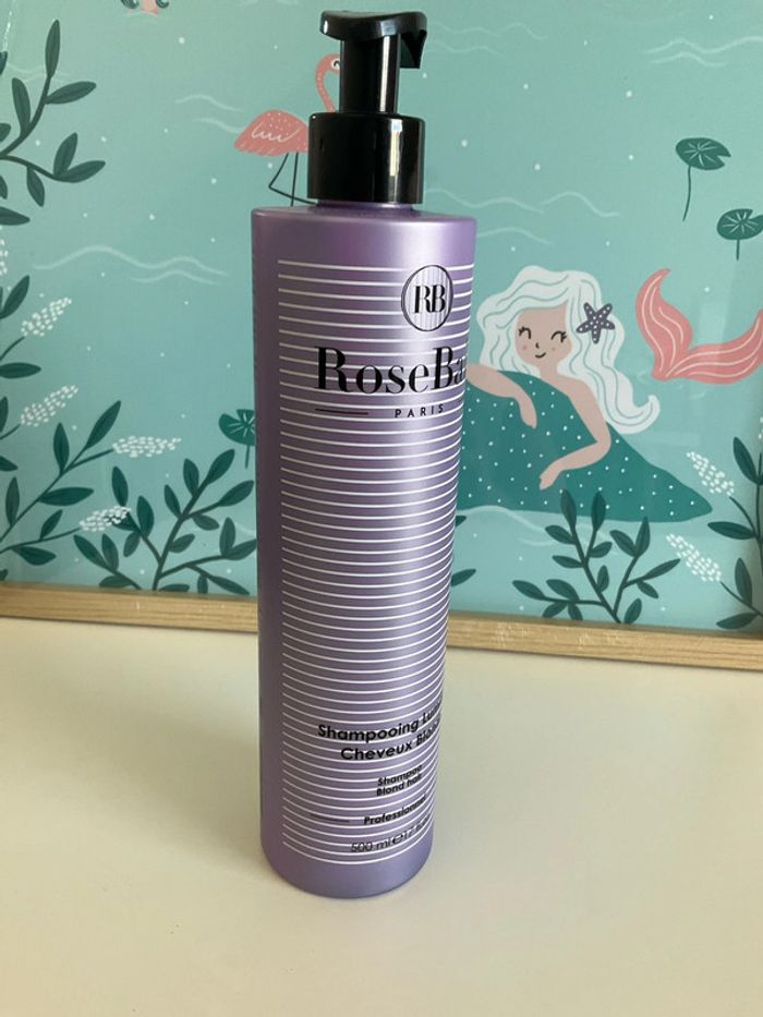 Shampoing lumière professionel 500ml Blond et Blanc Rosebaie - photo numéro 5