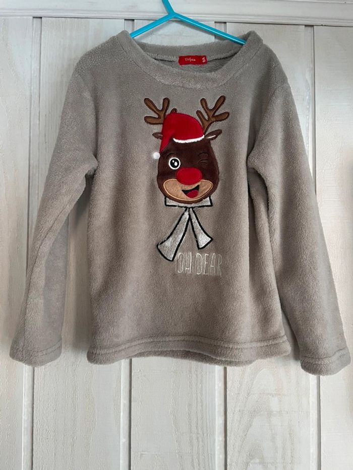 Pull de Noël pilou pilou - Tissaia - 8ans