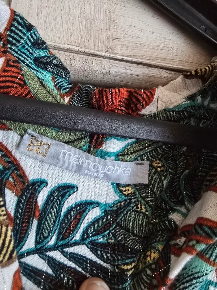 Blouse fleurie et colorée mamouchka paris taille S - photo numéro 3