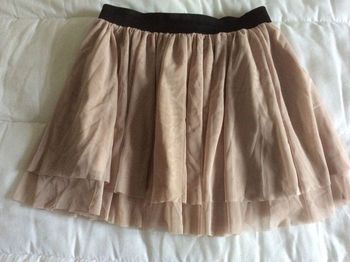 Jupe résille beige rosé Pimkie