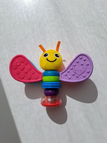 Hochet papillon multicolores