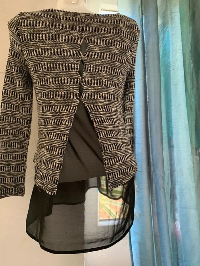Pull Mim fantaisie manches longues taille 36 - photo numéro 4