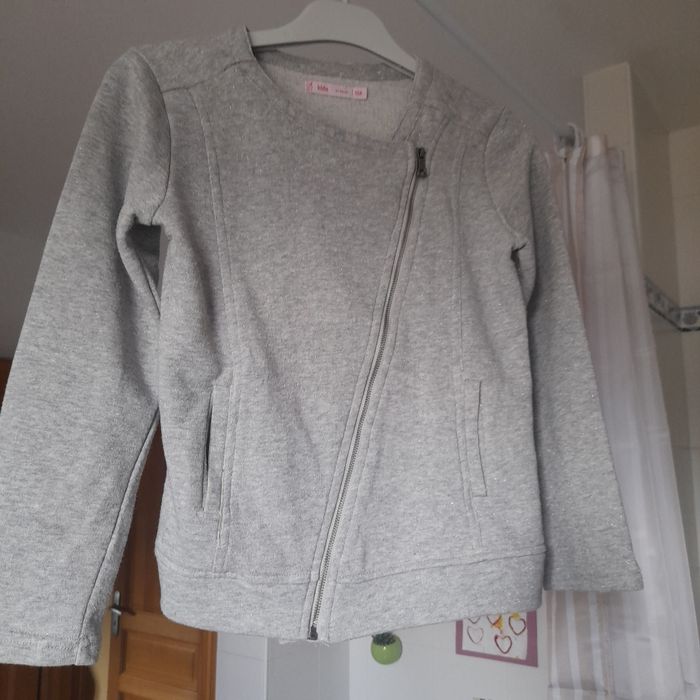 Gilet zippé fille