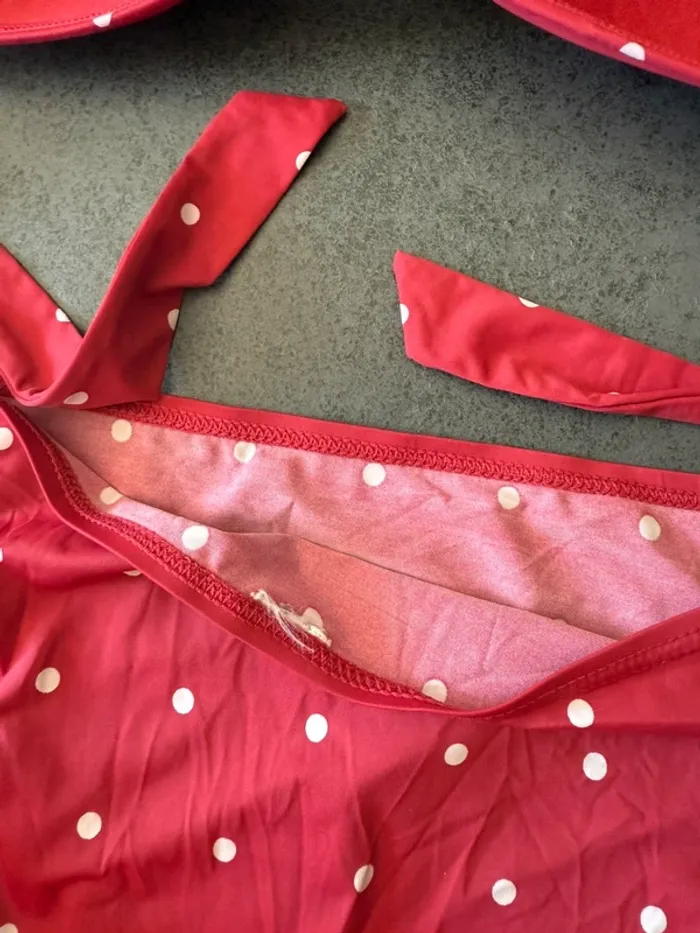 Maillot de bain femme 2 pièces à pois – Taille 38 - photo numéro 4