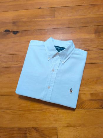 Chemise Ralph Lauren - Yarmouth Oxford - Logo brodé premium - Blanc - Taille L