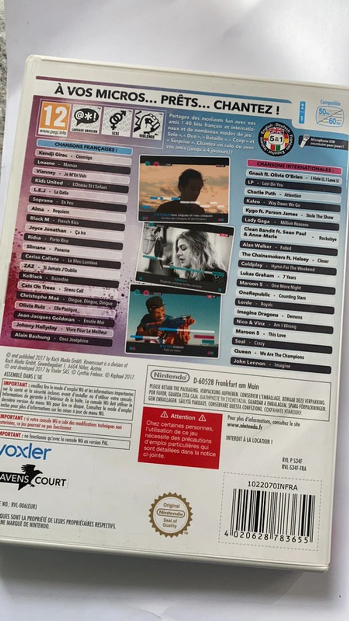 let’s sing 2018 wii - photo numéro 3