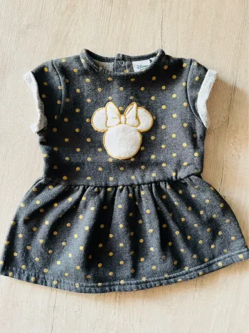 Robe chaude Minnie moumoute bébé Disney