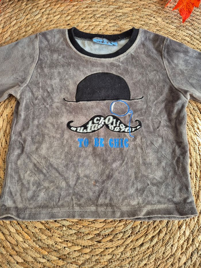 3 hauts de pyjamas en velours garçon 3 ans - photo numéro 8