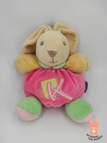 Doudou Boule Lapin Rose K Kaloo