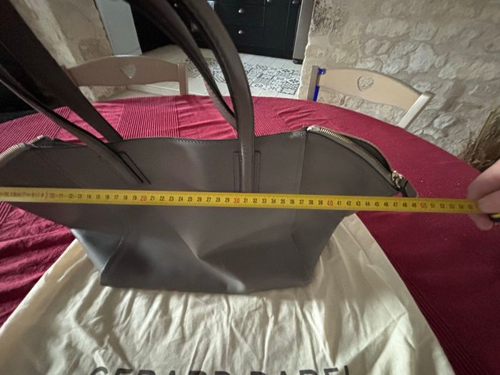 Sac Gerard Darel cuir gris authentique # - photo numéro 6