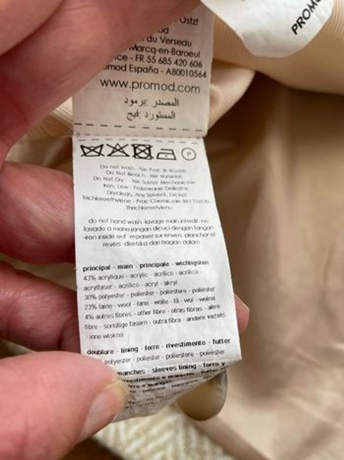 Manteau Promod laine - photo numéro 8