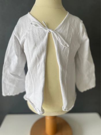 Gilet blanc bébé