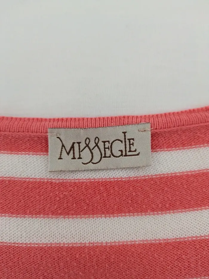 Top à rayures en coton manche 3/4 - Missegle - taille 42/44 - photo numéro 6