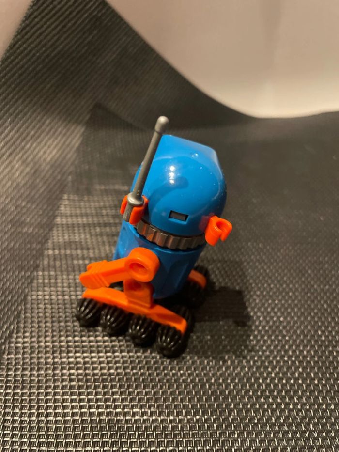 Playmobil figurine robot bleu et orange série espace - photo numéro 4