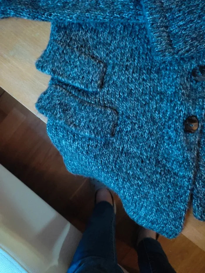 Gilet gris chiné grain de malice - photo numéro 3