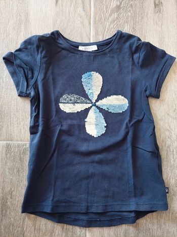 T-shirt manches courtes avec sequins réversibles