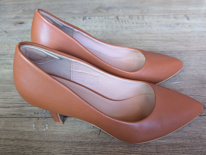 🤎 Escarpins marron clair – Comme neufs ! - photo numéro 2