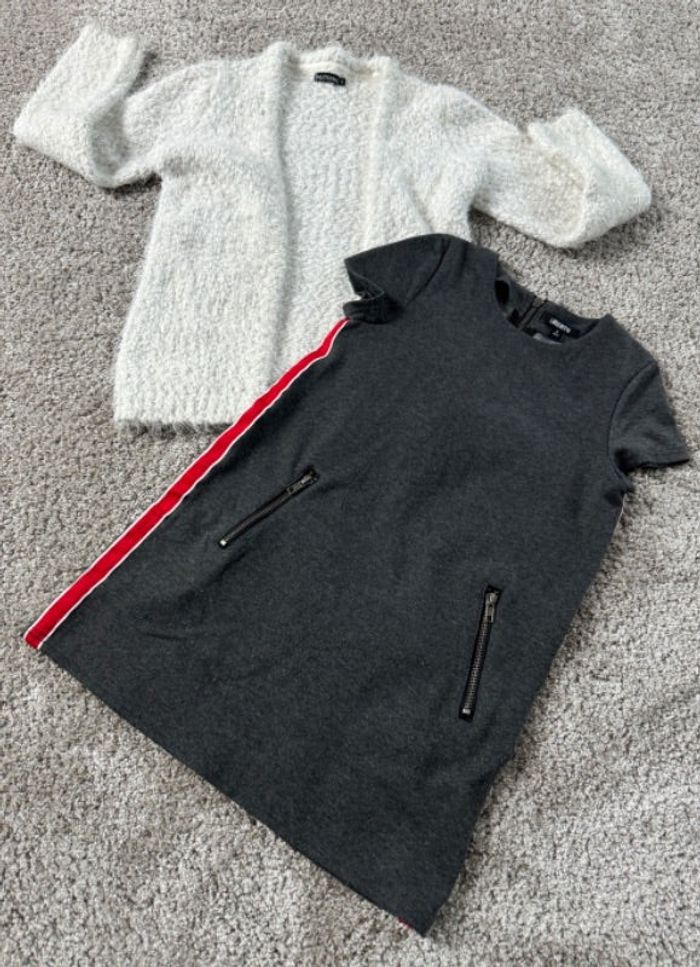 Ensemble robe et gilet épais