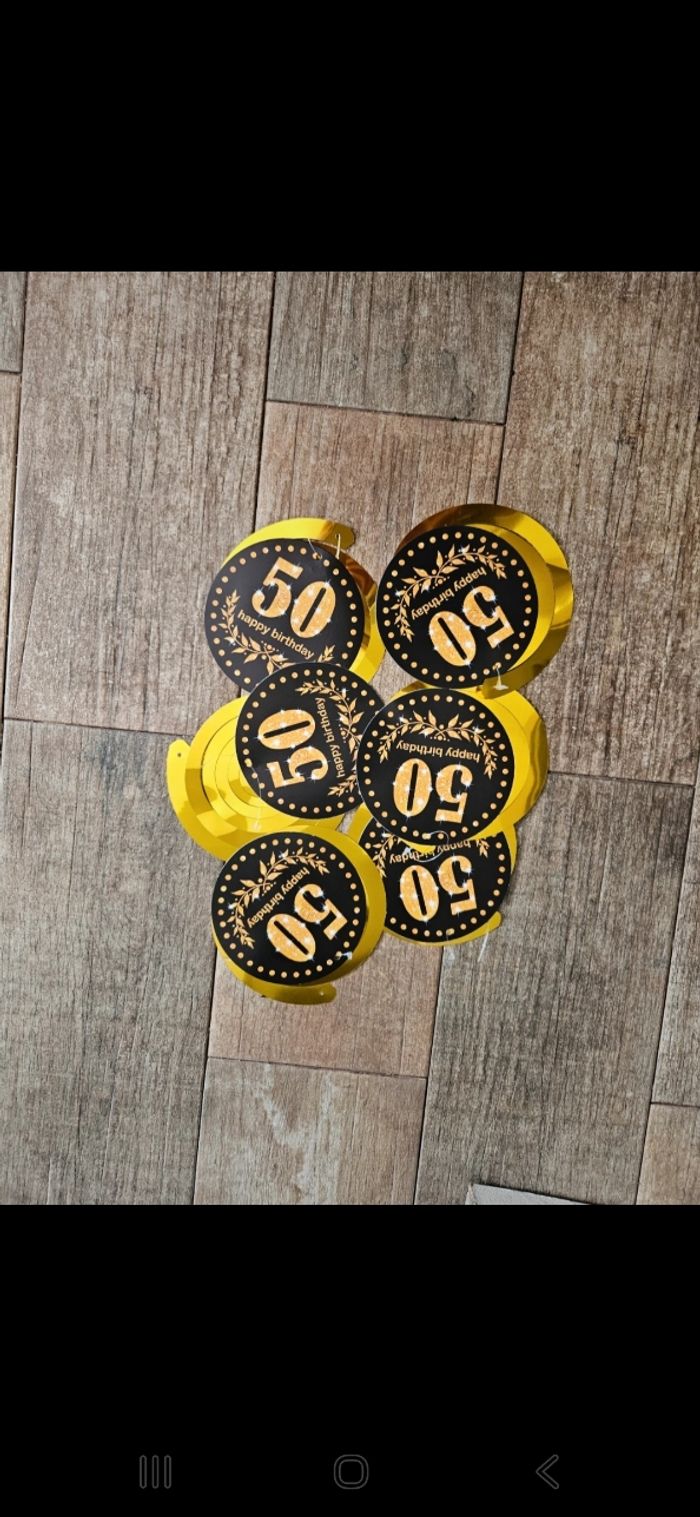 Déco pour fête 50 ans