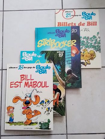 4 BD Boule et Bill tomes 18 à 21