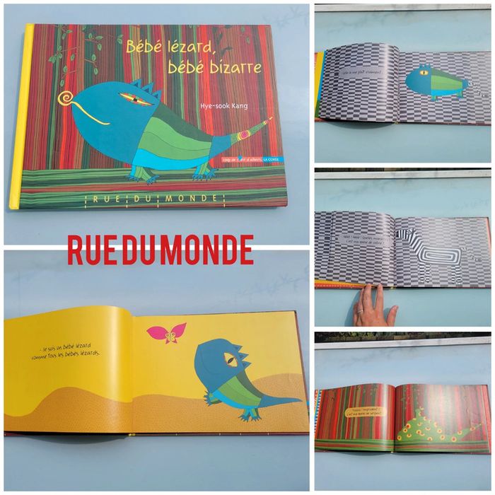 Superbe livre animé Bébé Lézard 🦎 bébé bizarre, Rue du Monde