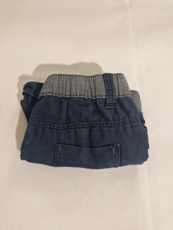 Short 12 mois (74 cm) bleu marine Obaïbi - photo numéro 3