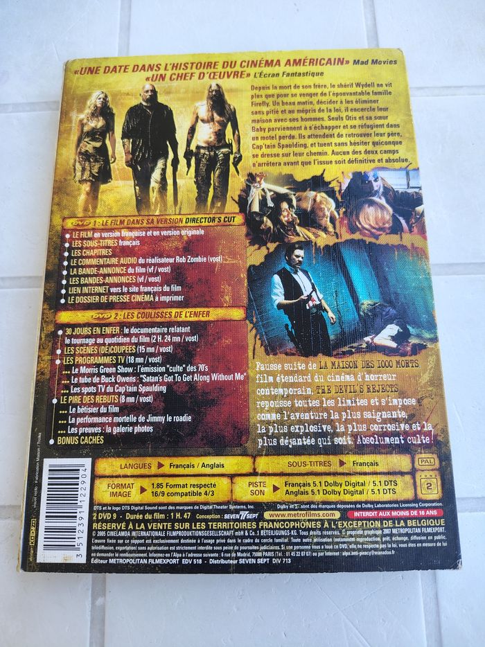 DVD The Devil's Rejects (Sid Haig, Bill Moseley, Rob Zombie) - photo numéro 2