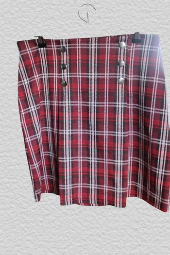 Jupe à Carreaux Bordeaux et Noir Zeeman - 12 Ans