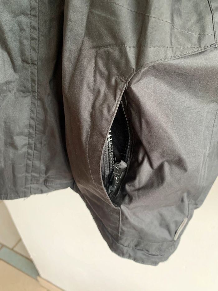 Parka blouson doublé hiver Trespass 9/10 ans noir et gris waterproof neige eau vent - photo numéro 5