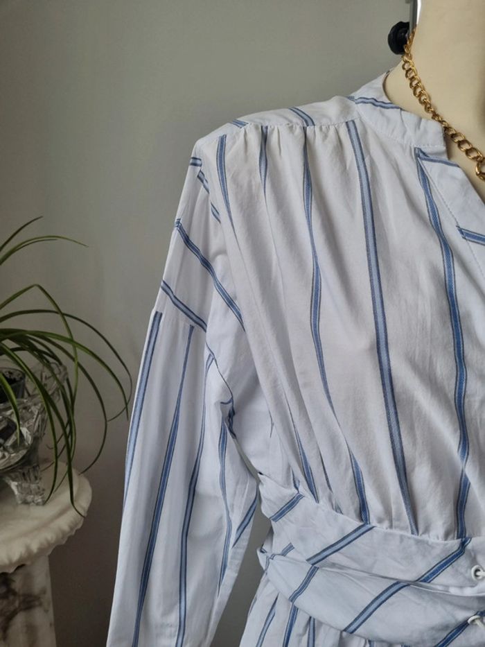 Chemise rayé en coton corset - photo numéro 7
